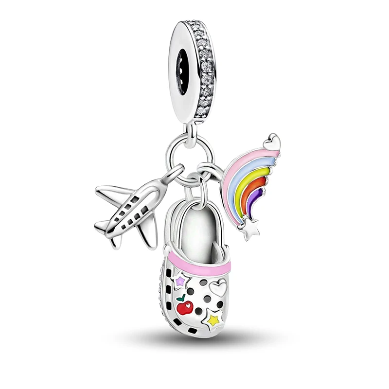 925 Sterling Silver Pink Crown Perfume Charms Beads Fit Diy Bracelet Necklace Making Gift Of High Quality Jewelry For Womens
