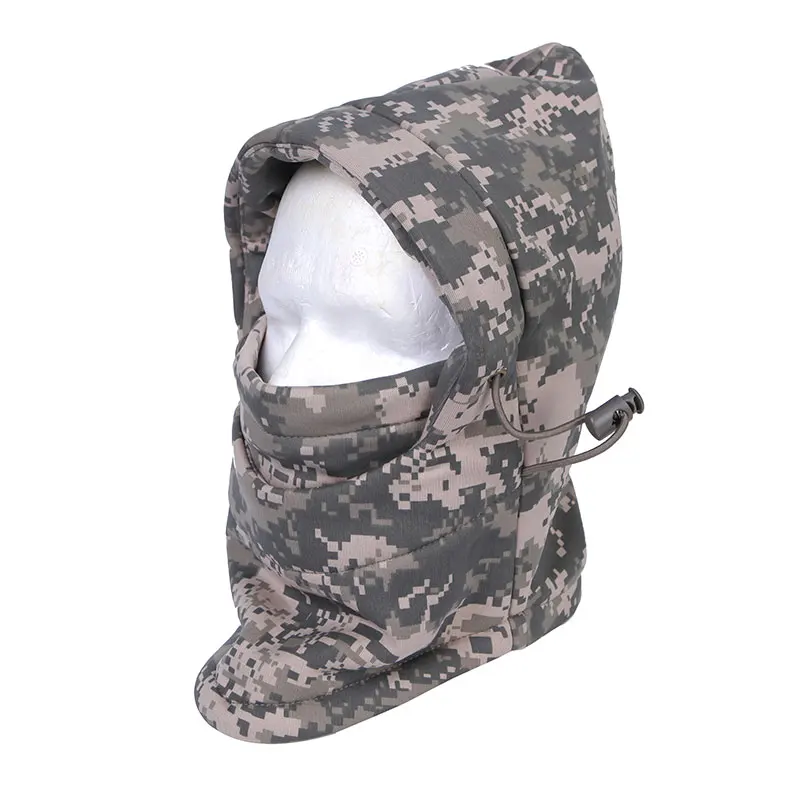 Tactical Camouflage Warm Hood Face Neck Mask Multi-functional Hood Protective Gear Head Scarf Headwear Sports Hiking Cycling