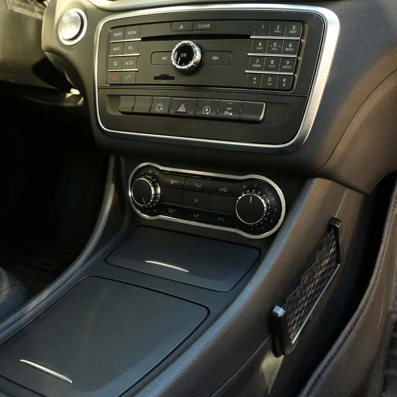 

Рамка-накладка для панели кнопок управления кондиционером центральной консоли автомобиля Mercedes-Benz A, B, CLA, GLA классов W176, W246, C117, X156