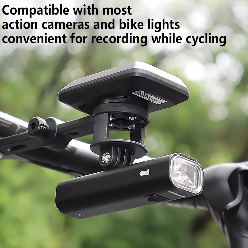 Universal Bike Computer Mount Aluminum Alloy 180° Adjustable Holder Compatible with Speedometer Light Camera for Road Bike image 5