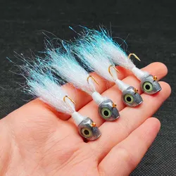Cebos pesca de hielo Jigging para trucha, anzuelo de plomo antisaliva
