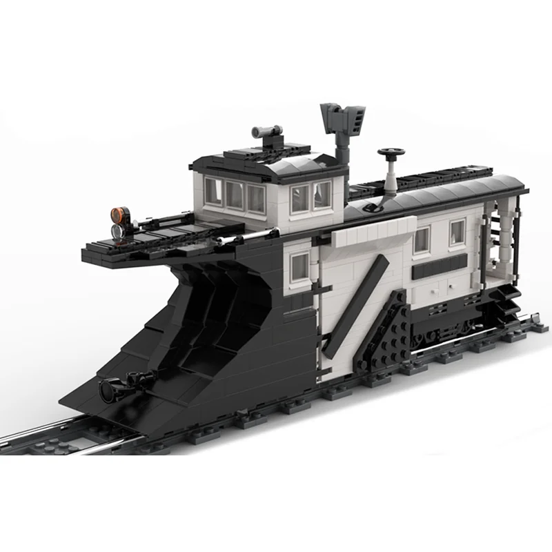 880pcs MOCTrain SnowPlow TechnologModel CityConstruction Large Vehicle Educational Toys moc Building Blocks Toys Christmas Gifts