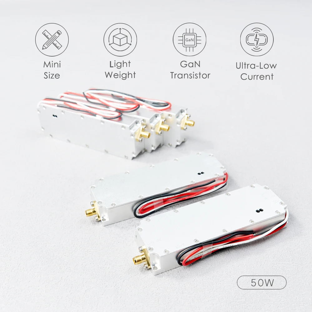 200-300MHz 50W Módulo GAN Amplificador de potencia Módulo de señal RF Fuente de señal de barrido de señal