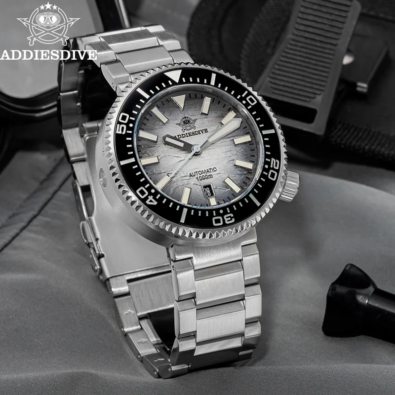 ADDIESDIVE Men's Automatic Mechanical Watch 1000M Water Resistant Hot Selling Sapphire Glass Watches For Man Luxury AD2069 Reloj