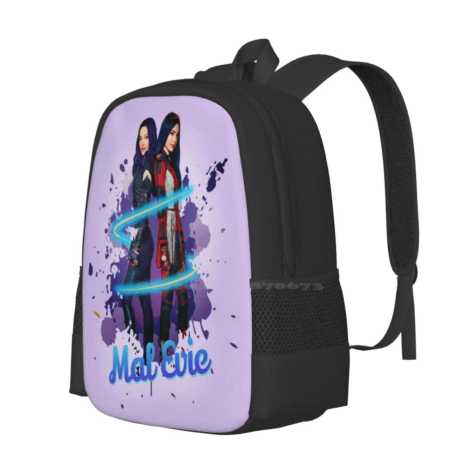 Mal And Evie Forever-Descendants 3 Bag Backpack For Men Women Girls Teenage Mal And Evie Mal Evie Dove Cameron And Sofia Carson