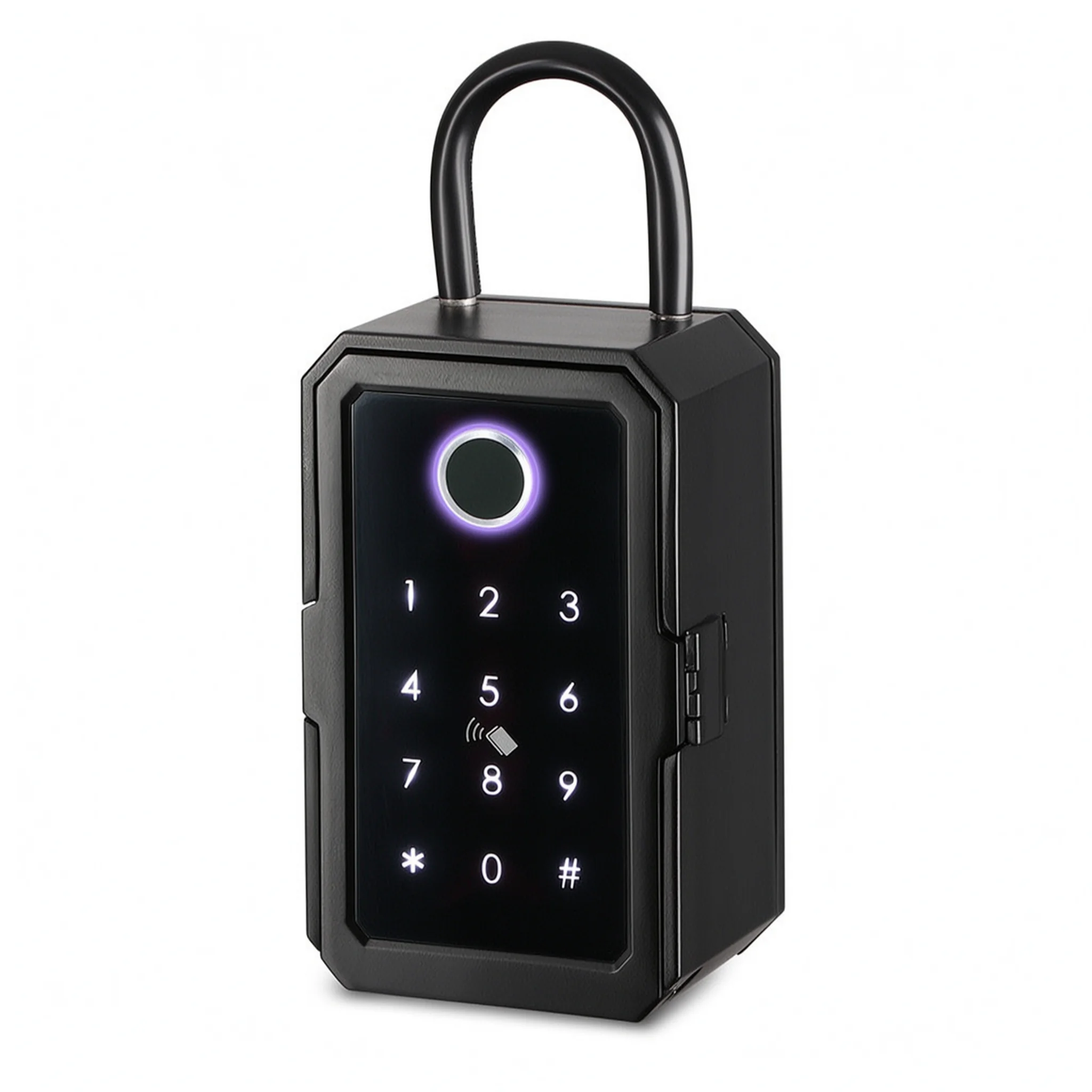Wall Mounted Key Safe Apartment Key Holder Smart Fingerprint Box Bluetooth Password Storage Box