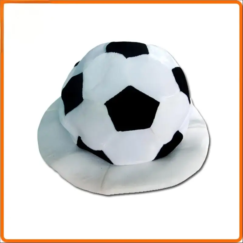 Soccer Party Hats Plush Football Hat Soccer Ball Costume Hat Cheer Leading Football Games Celebration Hat Sports Cap