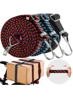 Motorcycle Elastics Rubber Luggage Rope Cord Hooks Bikes Rope Tie Auto Luggage Roof Rack Strap Fixed Band Hook Car Accessories