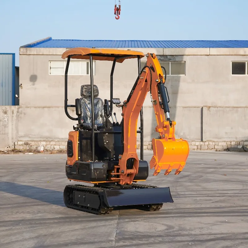 YG Mini Excavator 0.8 Ton 1 Ton 1.2 Ton Electric Digger Diesel Bagger Remote Control Excavator Retractable Track for Sale