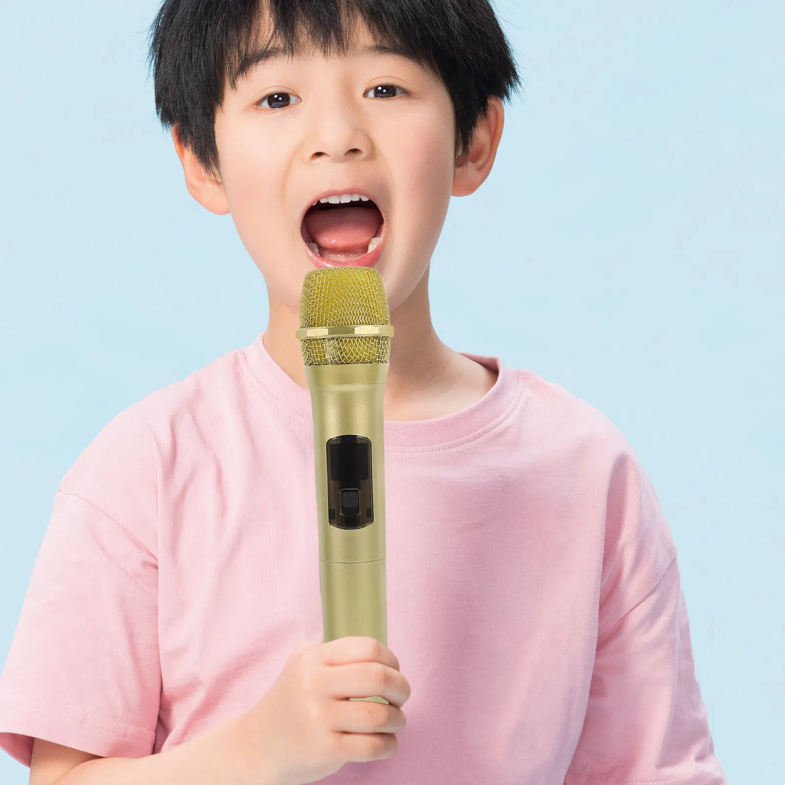 

Fake Microphone Simulation Prop Realistic Pretend Microphone for Stage Performance Party Cosplay Role Play Communication Skills