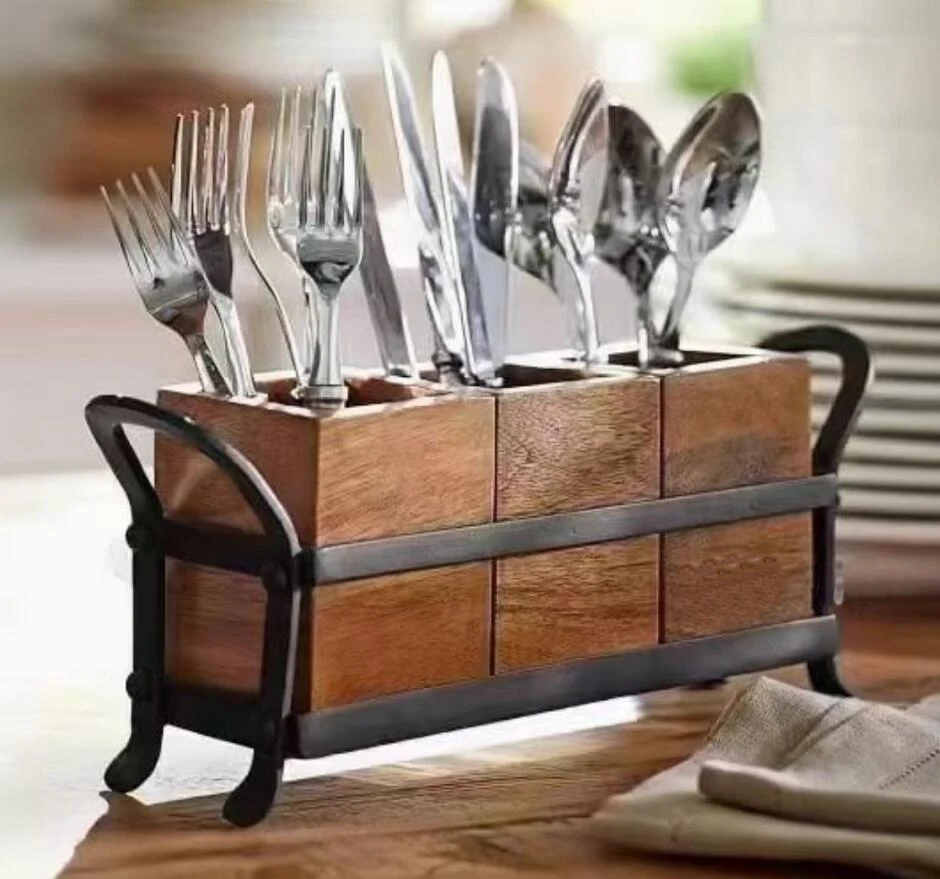 

Cutlery,Kitchen Utensil Caddy Organizer Bin Holder for Forks, Spoons, Knives - Perfect for Kitchen Countertop