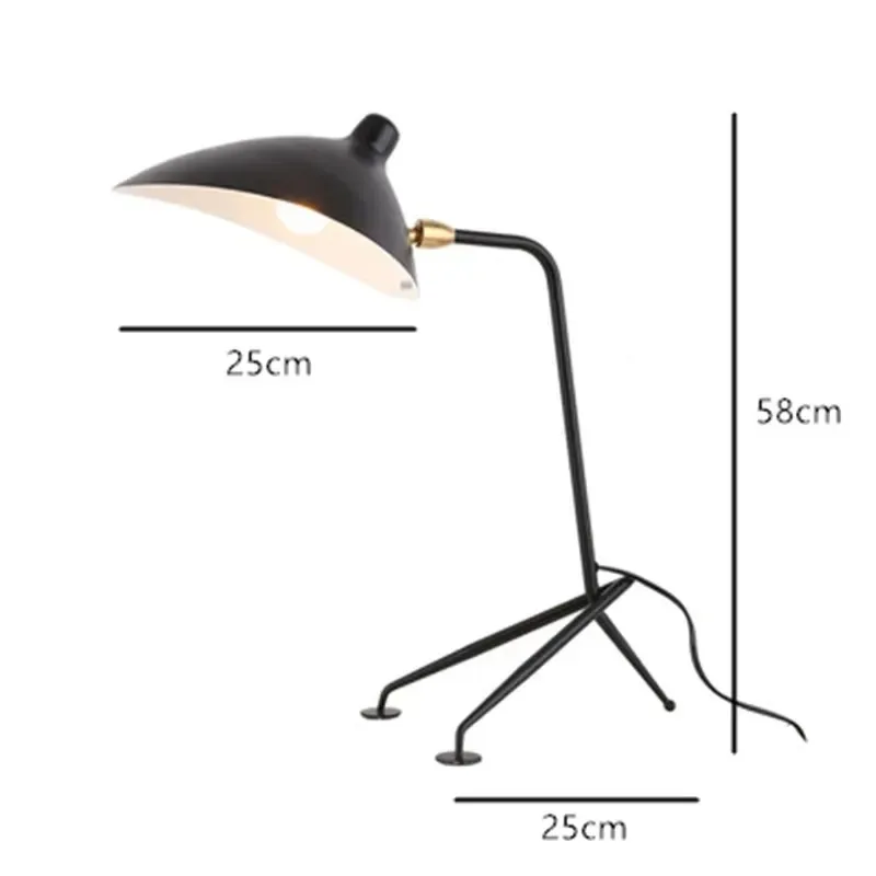 Industriële Vloerlamp Designer Statief Led Lamp Verstelbare Spin Serge Mouille Staande Lamp Loft Master Bed Kamer Decor Licht