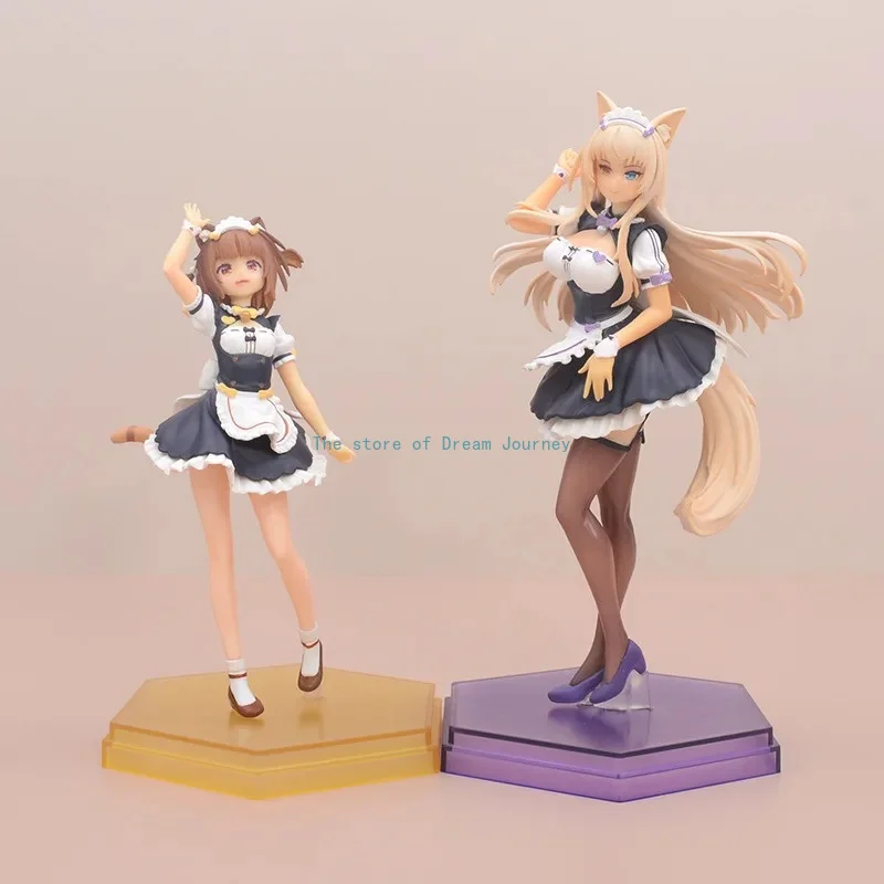 18/21cm anime nekopara azuki coconut parade pvc action figure anime figure model toys collection gift