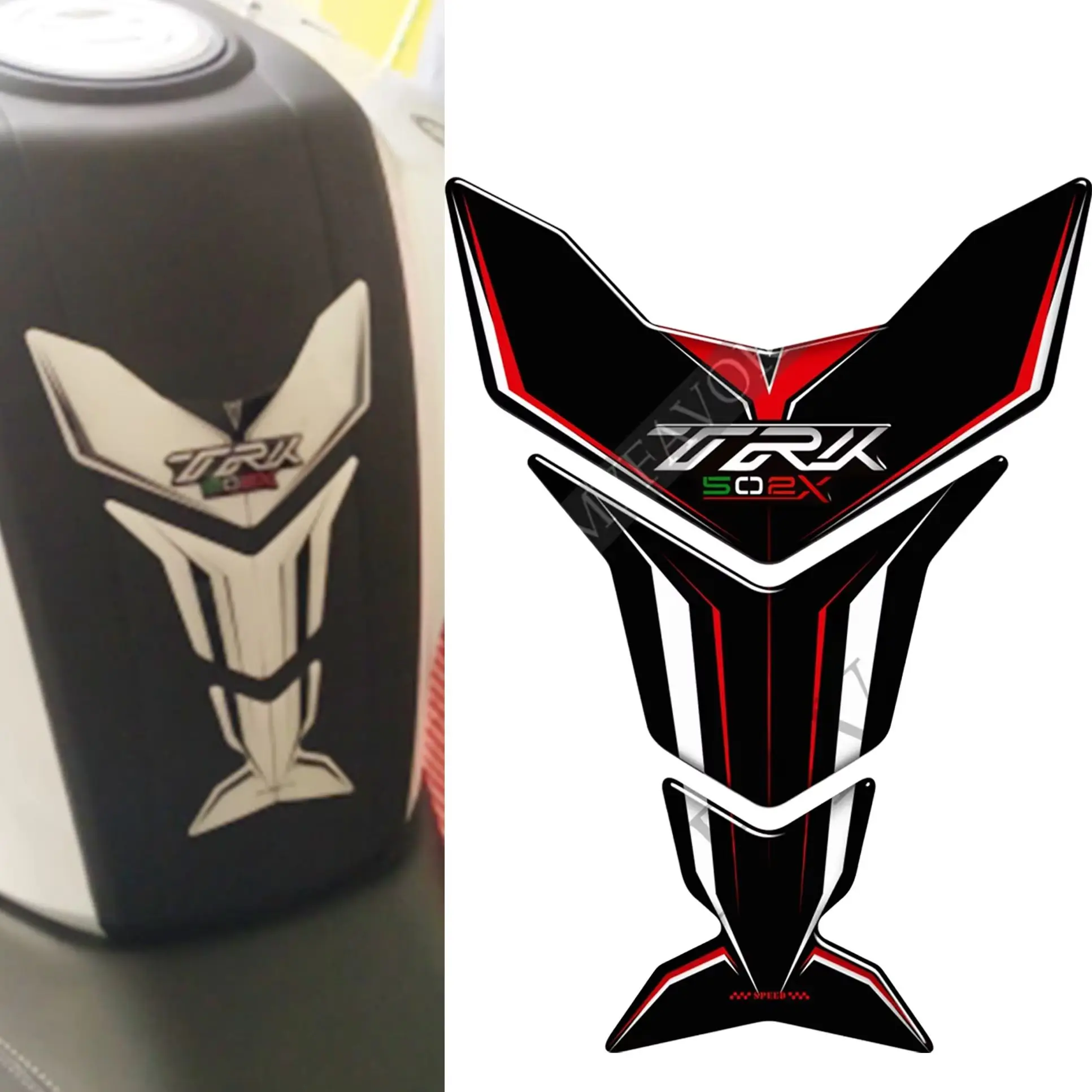 

Подходит для Benelli TRK502X TRK 502X Защитная накладка на бак, клейкие наклейки, наклейки на багажник, чехлы для багажа, шлем, мазут, наколенник
