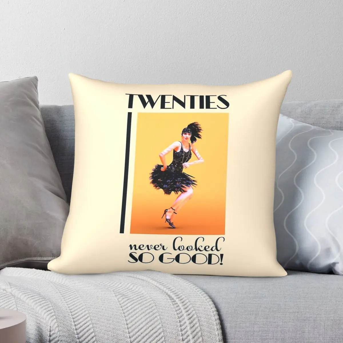 Twenties Never Looked So Good Square Pillowcase Polyester Linen Velvet Creative Zip Decor Pillow Case Home 18