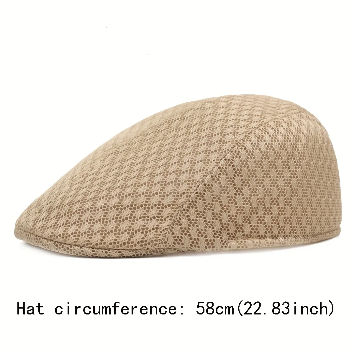 Unisex Mesh Berets Flat Cap Breathable Summer Hat Adjustable Newsboy Beret Ivy Cap 9 Colors