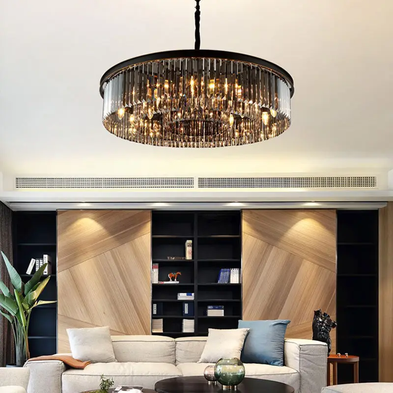 

Original brand newLight Luxury Crystal Living Room Chandelier Modern Home Dining Room Bedroom Pendant Light Duplex Hall Villa Bl