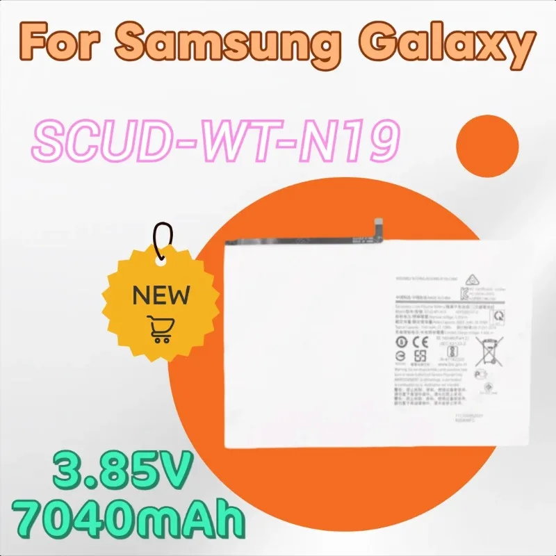 

New Replacement Tablet Battery SCUD-WT-N19 3.85V 7040mAh for Samsung Galaxy Tab A7 10.4 (2020) T505N SM-T500 SM-T505 T505N