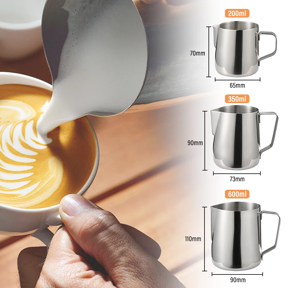 Stainless Steel Milk Frothing Pitcher Kitchen Coffee Cup Creamer Foam Making for Coffee Formula Pitcher Espresso Accessories