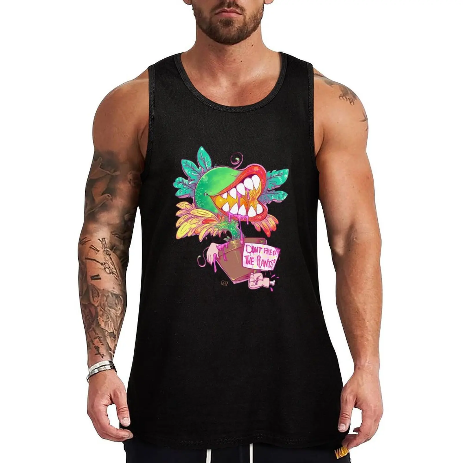 

DON'T FEED THE PLANTS ! Tank Top sleeveless t-shirts for men t-shirt for men Sleeveless T-shirt Men's clothes luxury style