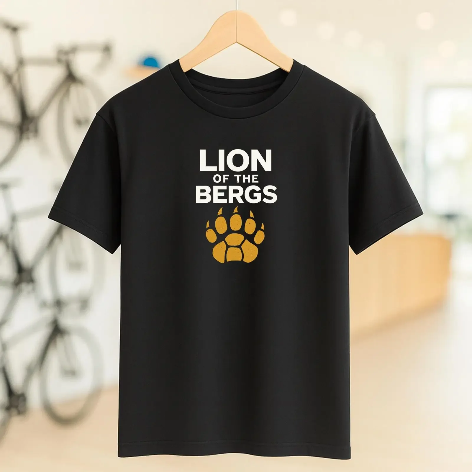 Lion of the Bergs Cycling T Shirt Flanders Cobbled Classics Road Bike  vintage Washed fashion Soft Stretched graphic Unisex