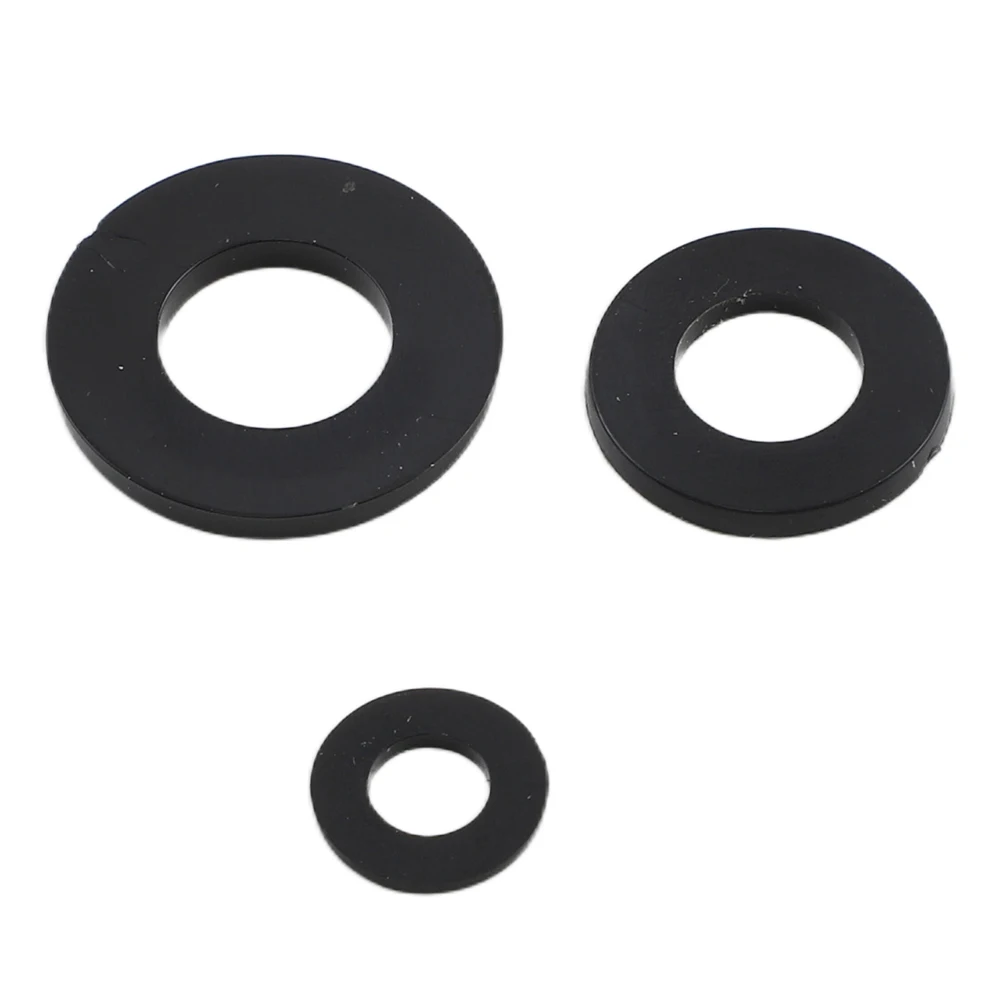M6M8M10M12M14M16M18M20M22M24 Black Nylon Flat Gasket Plane Spacer Insulation Plastic Plain Sealing Washer Spacer for Faucet Pipe
