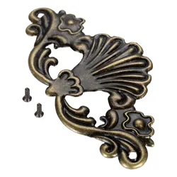 4Pcs Antique Bronze Wooden Box Coner Protector Embellishment Flower Corners Old Vintage Cover 97*47mm Furniture Hardware