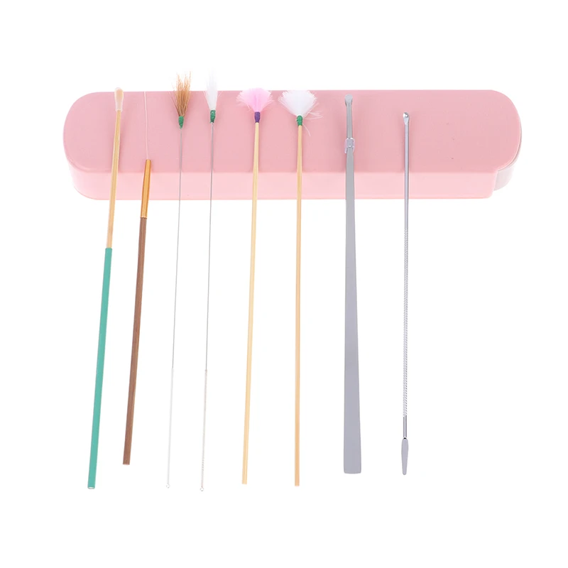 

8pcs Ear Wax Pickers Set Ear Cleaner Spoon Wax Remover Removal Ear Cleaning Tool'