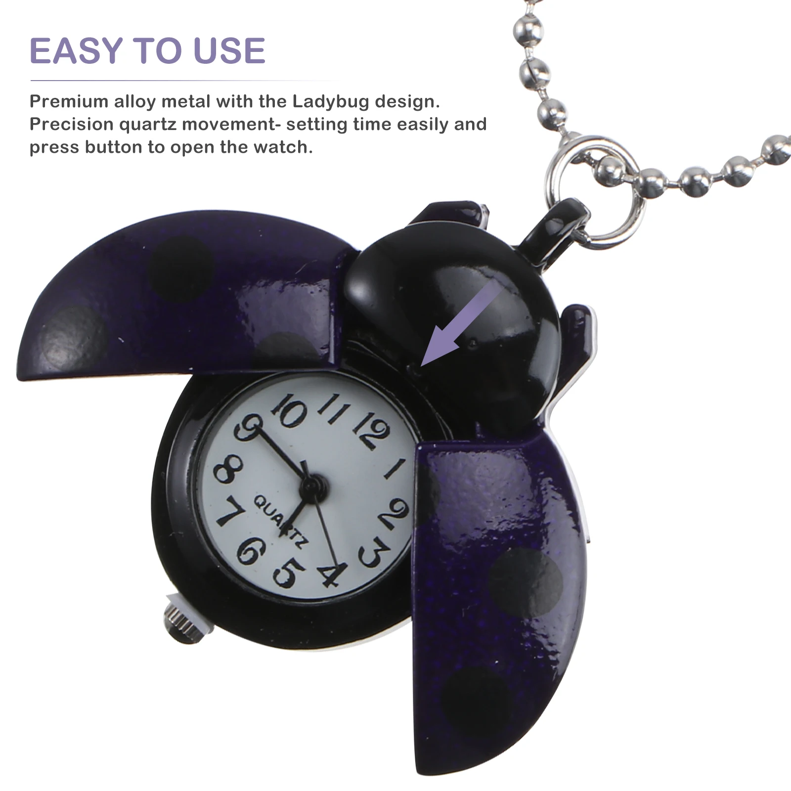

Shape Retro Pocket Watch Vintage Quartz Alloy Kids Gift Creative Birthday Present For Children Durable Metal