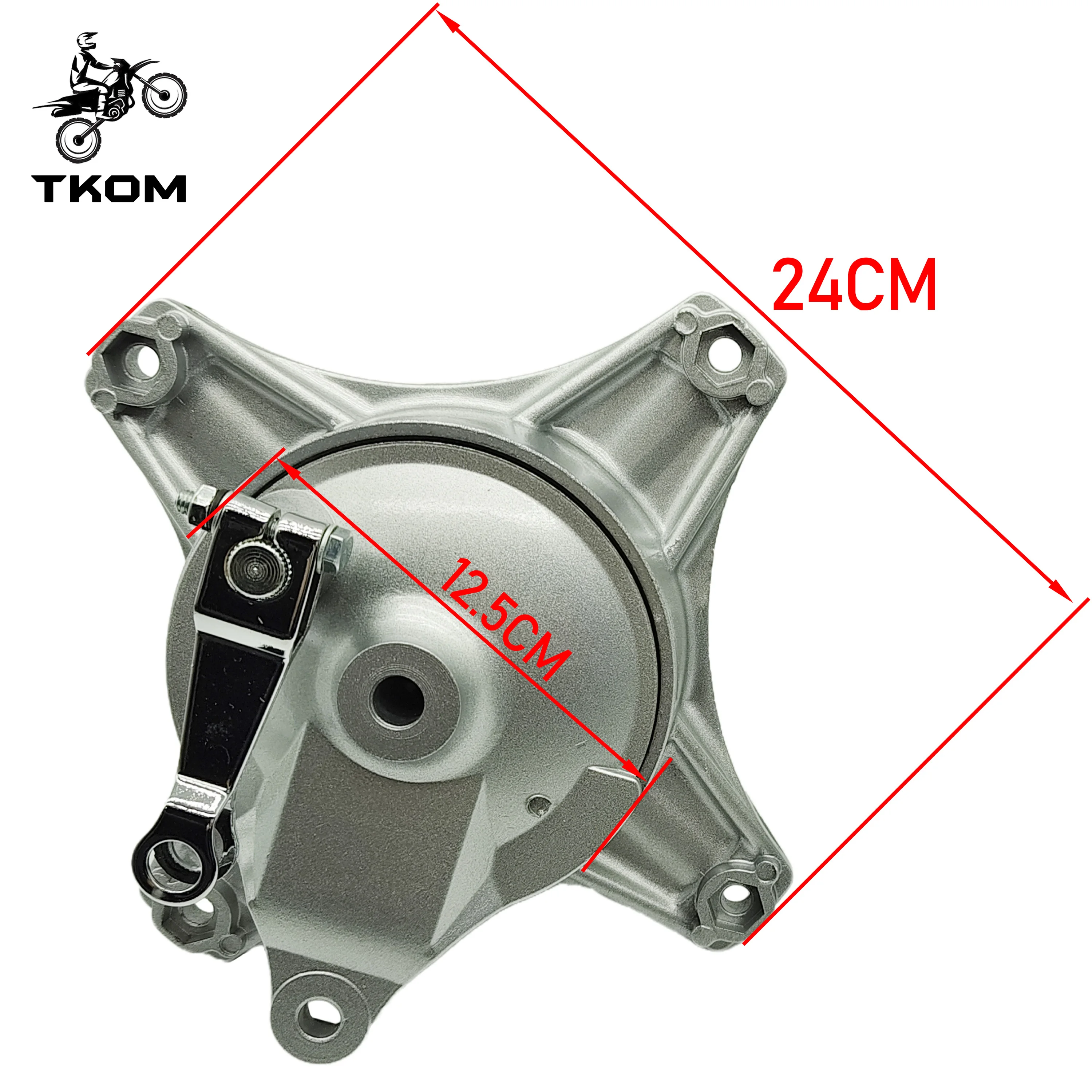 طقم محور فرامل الطبل CT70 مع غطاء طبل محاور خلفية أمامية للمحرك من الكروم لعجلة الدراجة النارية DAX CT70 ST70