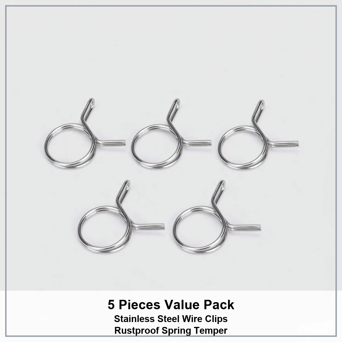10Pcs Stainless Steel Spring Wire Hose Clamp 5-14mm Single Wire Ring Tube Clip Fuel Line Water Pipe Sealing Clips