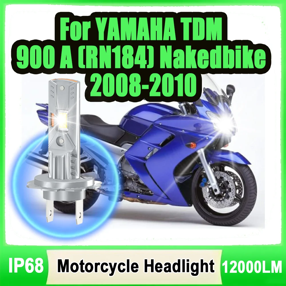 H7 LED Motorcycle Headlight CSP Chips Canbus High Power 6000K Moto Front Lamp For YAMAHA TDM 900 A (RN184) Nakedbike 2008-2010