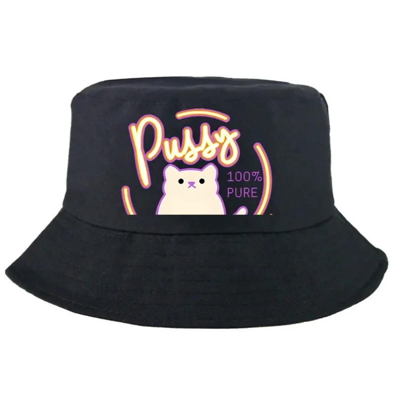 Casual Pussy Eater Funny Bucket Hat Amusing Summer Foldable Bucket Hat Man Women Unisex Outdoor Sunscreen Fishing Hunting Cap