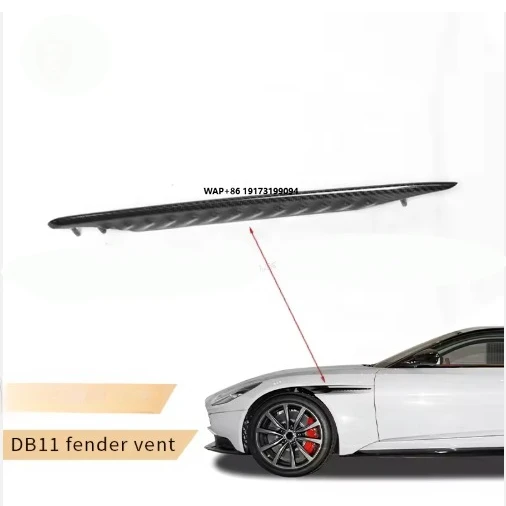 For DB11 Dry Carbon Fiber OEM Front Fender Air Vent Stripe