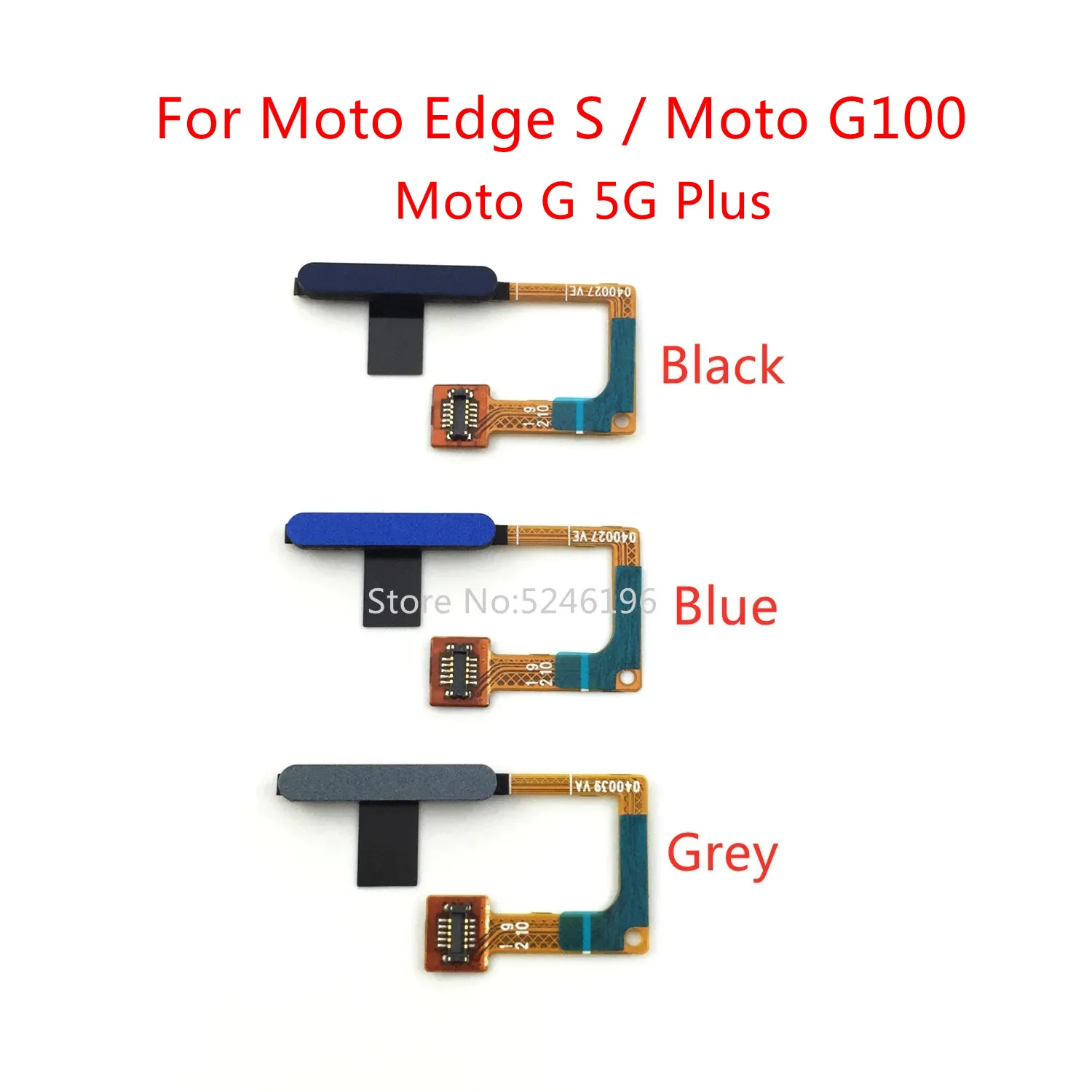1pcs Fingerprint Sensor Flex Cable For Motorola Moto Edge S / Moto G100 / Moto G 5G Plus Touch ID Replace Part.