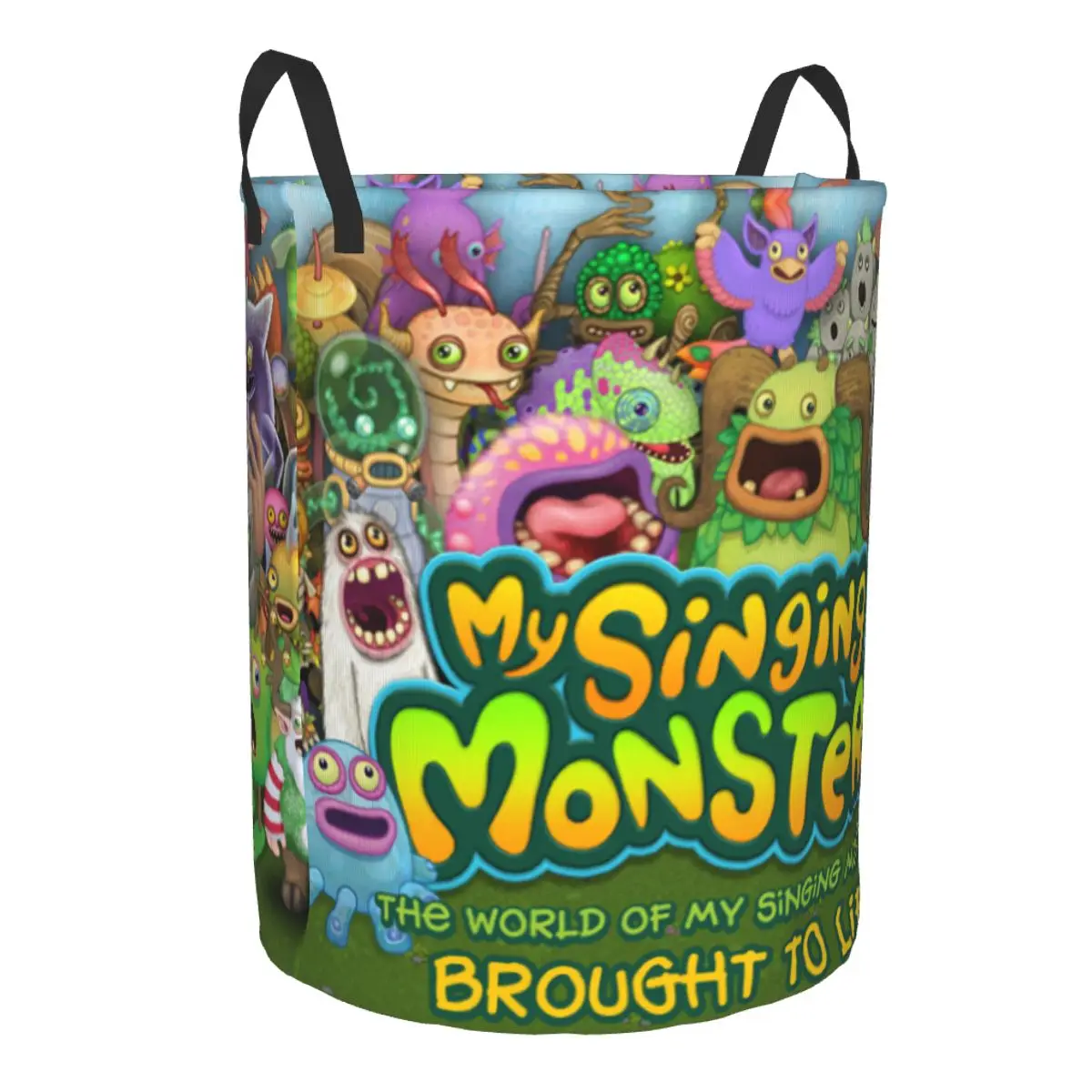 Custom My Singing Monsters Laundry Basket Collapsible Clothes Toy Hamper Storage Bin for Kids Nursery