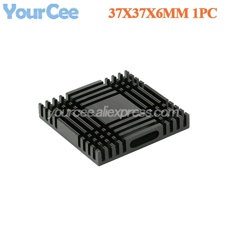 5pcs/1pc 37*37*24mm 37x37x6mm Heatsink Radiator Cooling Fin Aluminum Heat Sink for LED Power IC Transistor Module PBC 37X37X24mm
