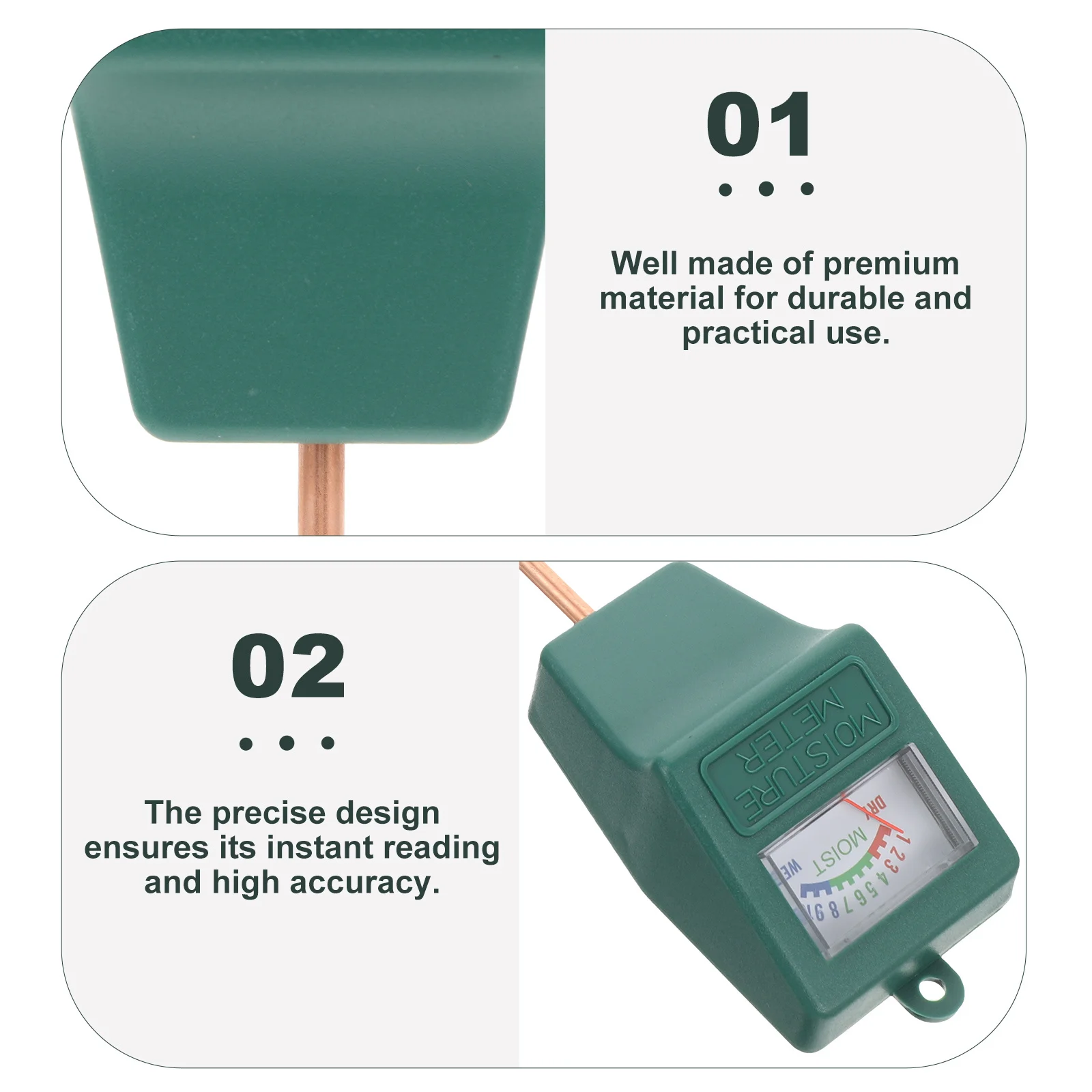 

Soil Moisture Meter Premium No Needed For Garden Lawn Indoor Plants Moisture Tester Sensor Hygrometer