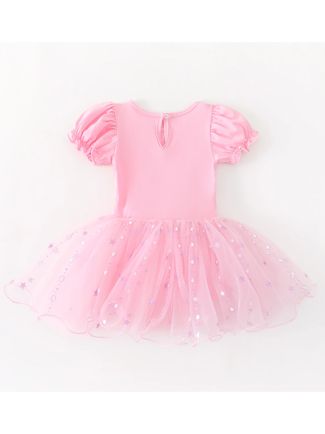 Pink Color Toddler Little Girls Sequined Ballet Tutu Dress Fancy Dance Wear Outfit Costume with Ballerina Shoes Pattern