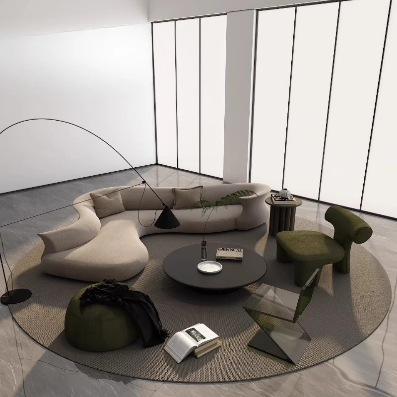 

Reception curved sofa, reception beauty salon sales
