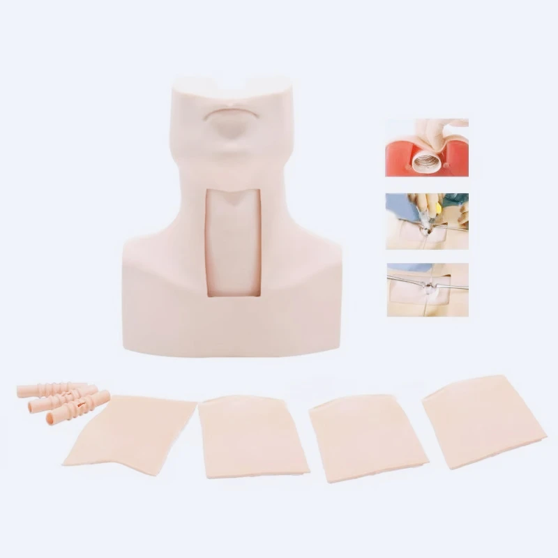 Cricothyrotomy Training Model Portable Bagged Tracheotomy Simulator for Emergency Airway Management Practice