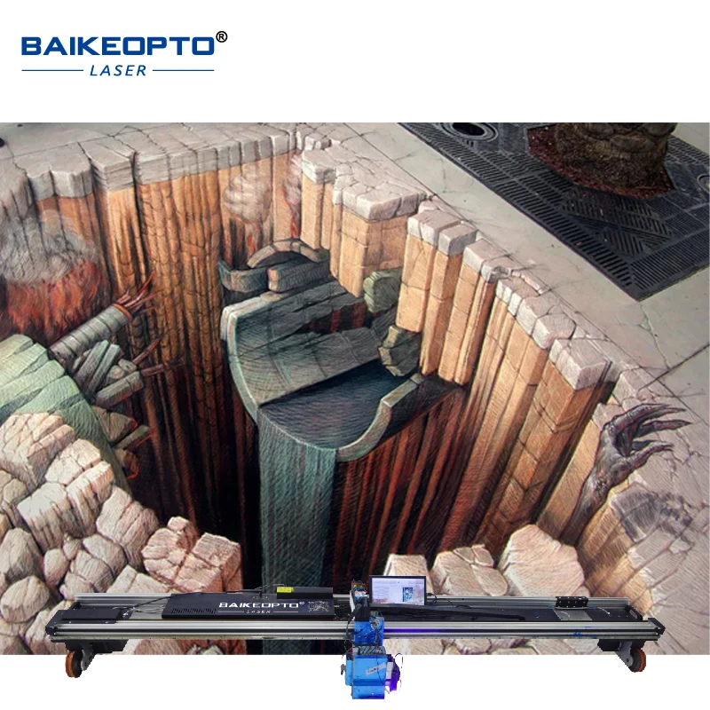 BK-WP32 Wholesale Custom Height Floor Printer UV Inkjet Vertical Wall Printer Machine Ground and Floor Printer