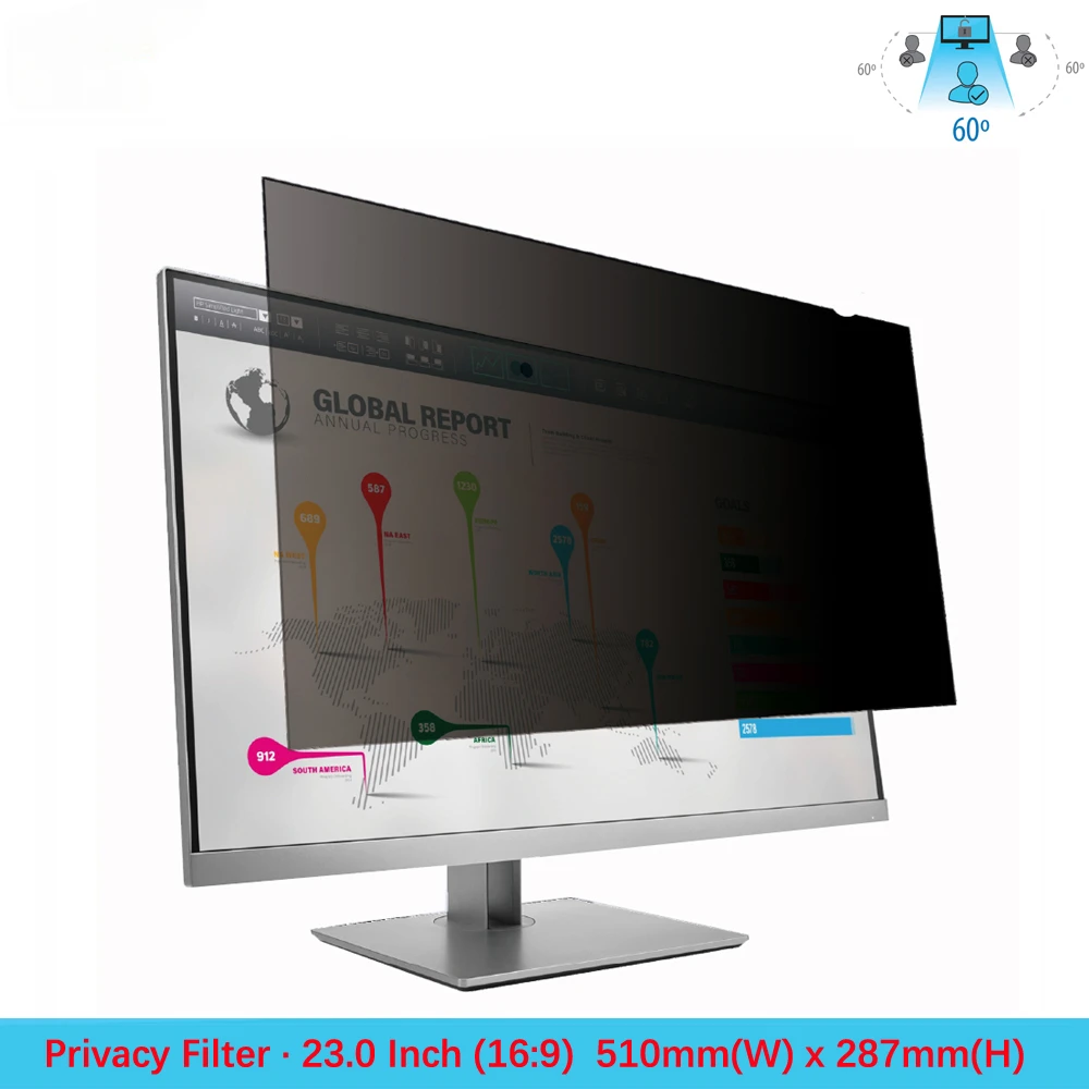 

23.0 Inch(Diagonal) Privacy Filter Screen Protector Film for Widescreen Desktop Monitors 16:9 Ratio