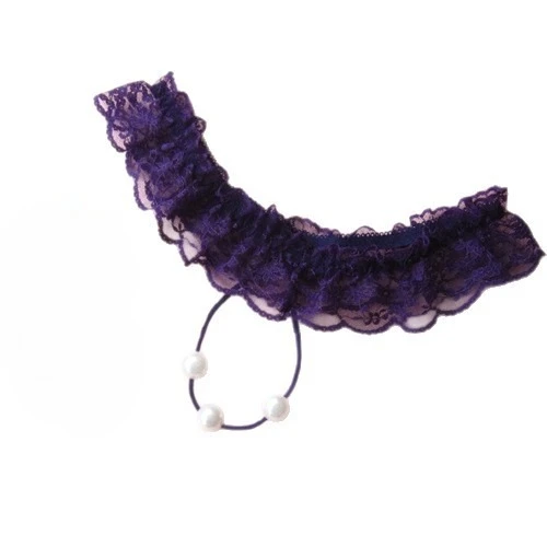 

Lace beaded sexy see-through thong sexy underwear open-crotch seductive set original single underwear female