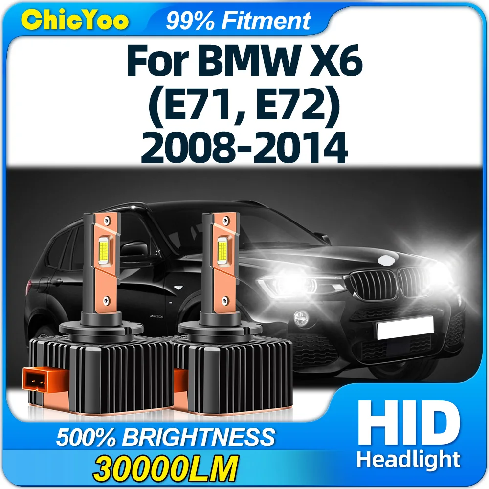 

120W Plug And Play Xenon HID Lights 30000LM LED Headlight Bulbs 6000K 12V Car Lights For BMW X6 (E71, E72) 2008-2012 2013 2014