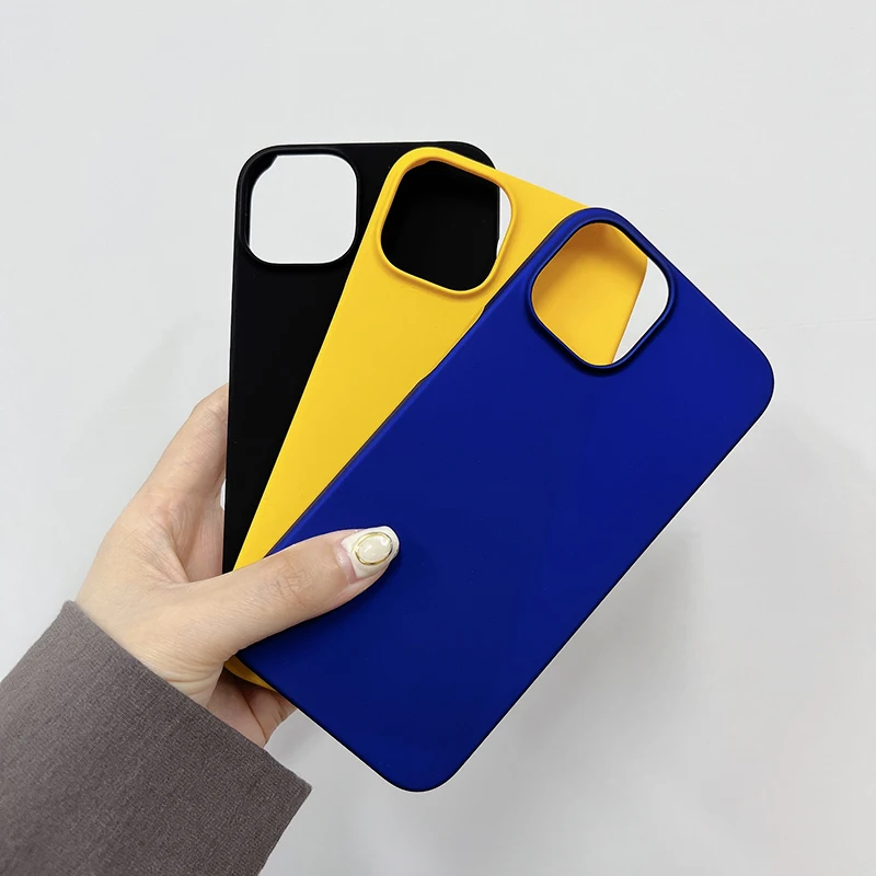 Simple Ultra-thin Matte Hard Phone Case For Apple iPhone 16 15 14 13 12 iPhone14 Pro Max Plus Anti-fingerprint Back Case Cover