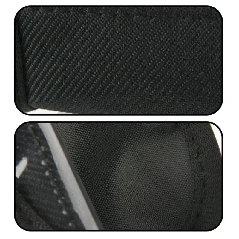 Bolsa almacenamiento del transmisor nylon para dispositivos sonido con puerto acceso superior y sistema