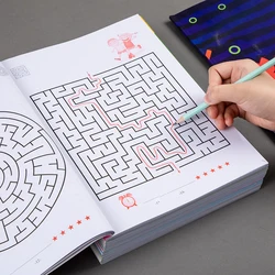 32-Page Children's Maze Game Book for Student Concentration Training, Intelligence Development, Early Education Toys, and Children
