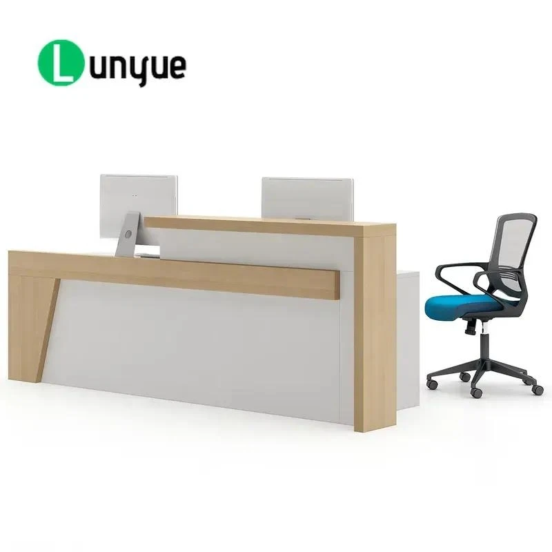 Modern Office Front Reception Desk Table Standard Size for Companies Customizable Professional Business Furniture