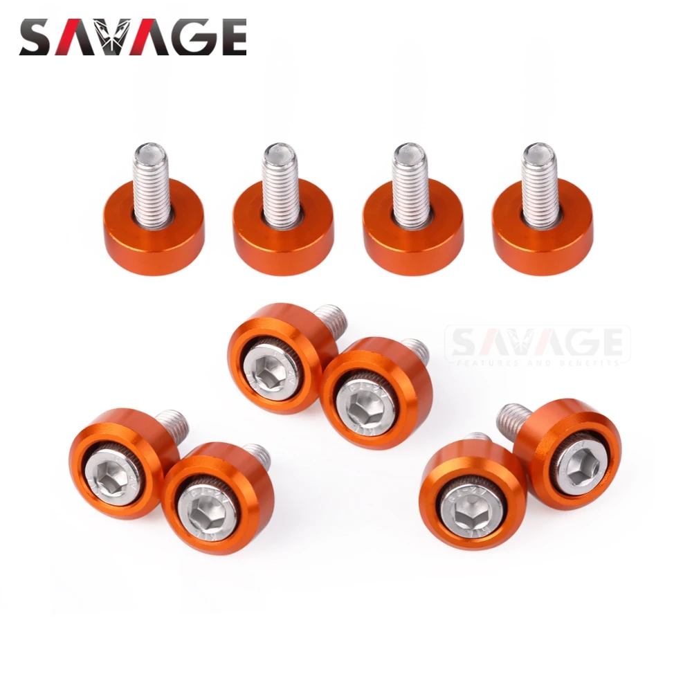 22 szt. Śruba owiewki ramy przedniego błotnika do 990 ADVENTURE S R 2006-2013 990 Akcesoria motocyklowe Śruby spryskiwacza CNC M6